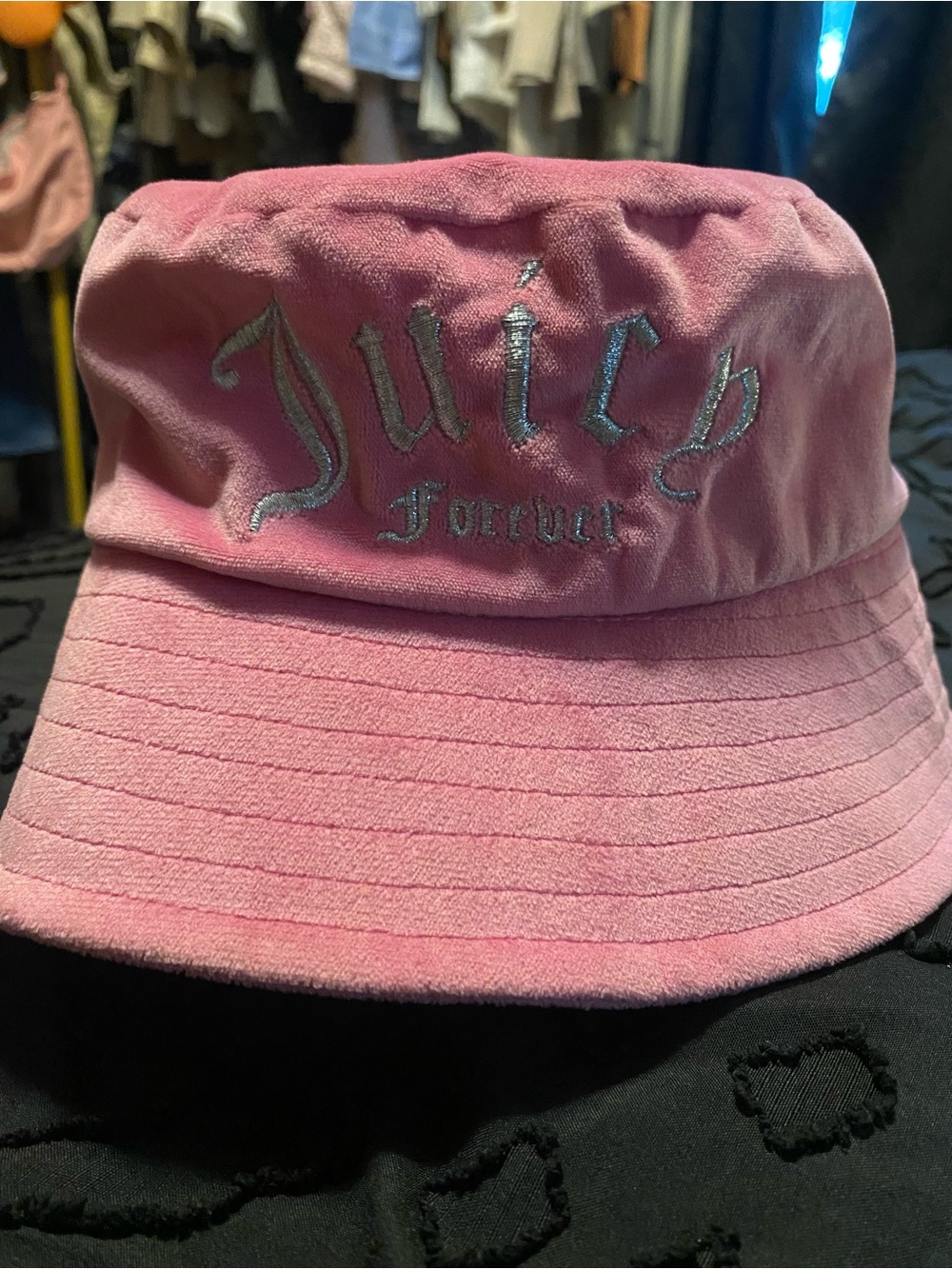 Juicy Couture Pink Embroidered Women’s Bucket Hat